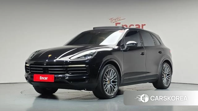 Porsche Cayenne (PO536) 2022 Черный из Кореи