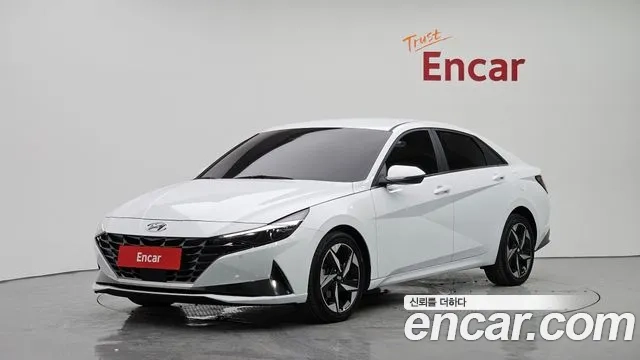 Hyundai Avante (CN7) 2021 Белый из Кореи