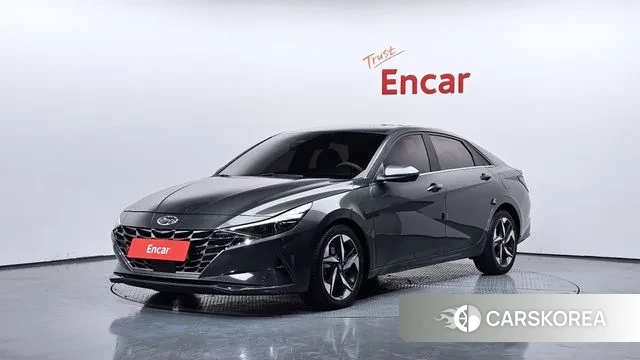 Hyundai Avante (CN7) 2021 Темно-зеленый из Кореи