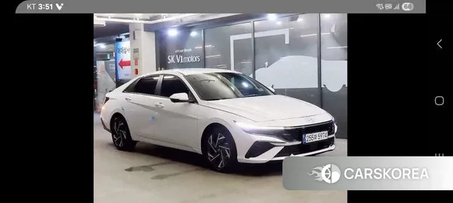 Hyundai The New Avante Hybrid (CN7) 2025 Белый из Кореи