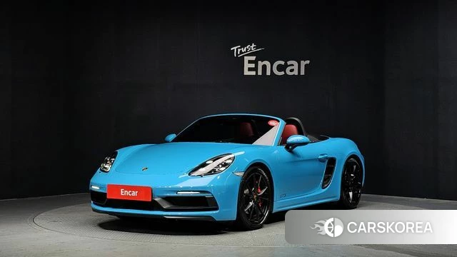 Porsche 718 Boxster 2019 Синий из Кореи