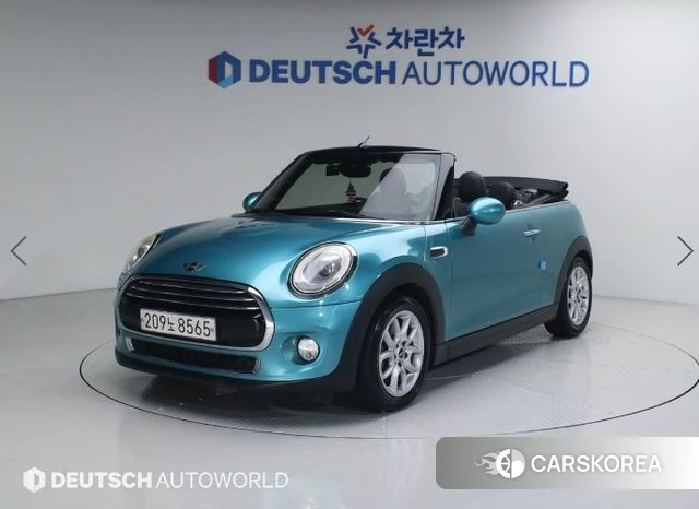 Mini Cooper Convertible 2018 Синий из Кореи