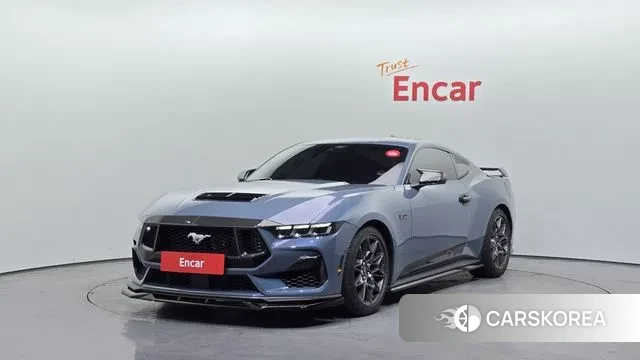 Ford Mustang 7th Generation 2024 Небесно-голубой из Кореи