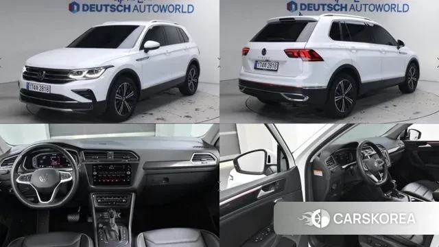 Volkswagen Tiguan second Generation 2022 Белый из Кореи