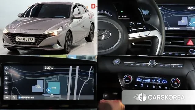 Hyundai Avante Hybrid (CN7) 2021 Серый из Кореи