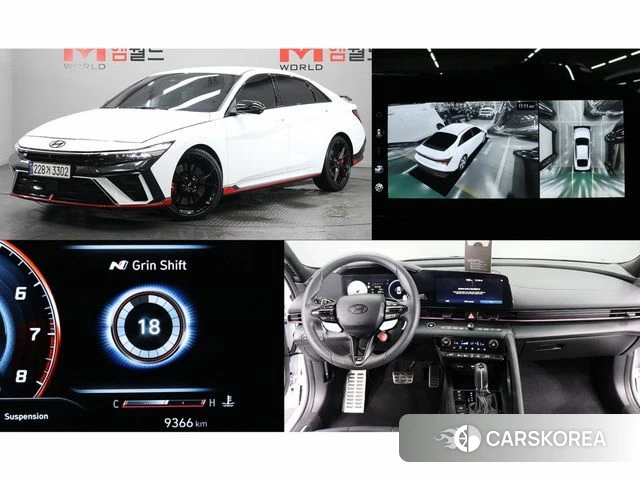 Hyundai The New Avante (CN7) 2025 Белый из Кореи