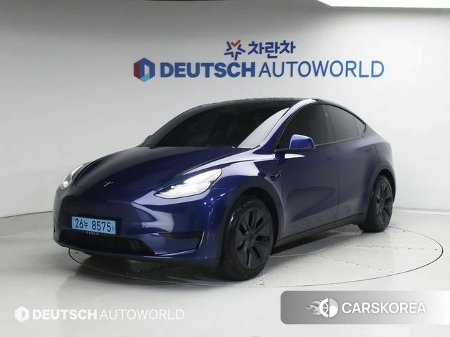 Tesla Model Y 2025 Синий из Кореи