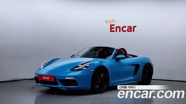 Porsche 718 Boxster 2018 Синий из Кореи