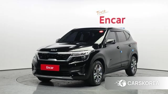 Kia Seltos 2022 Черный из Кореи