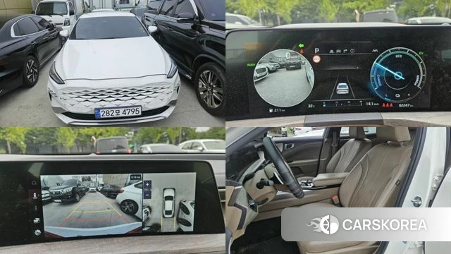 Kia K8 Hybrid 2022 Белый из Кореи