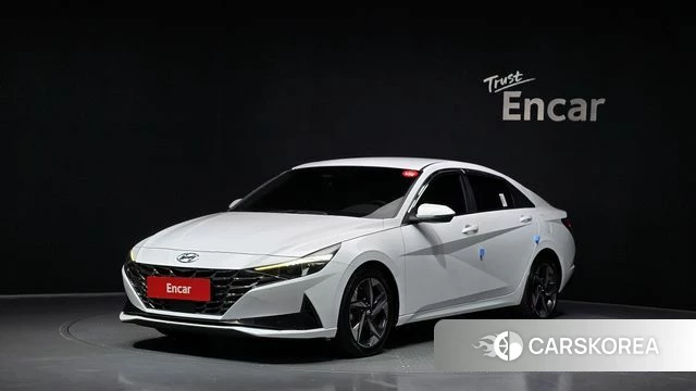 Hyundai Avante (CN7) 2022 Белый из Кореи