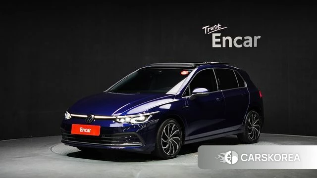 Volkswagen Golf 8th Generation 2023 Синий из Кореи