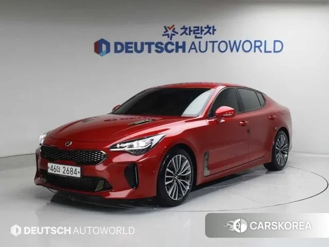 Kia Stinger 2018 Красный из Кореи