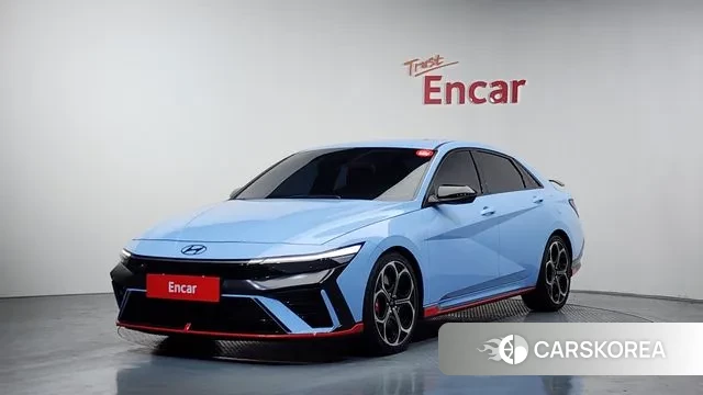 Hyundai The New Avante (CN7) 2024 Небесно-голубой из Кореи