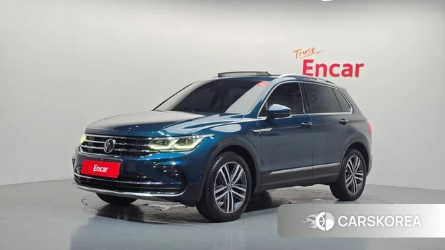Volkswagen Tiguan second Generation 2021 Синий из Кореи