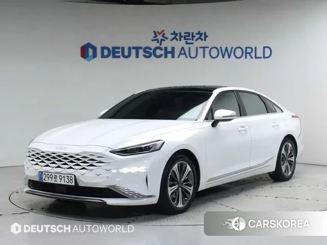 Kia K8 Hybrid 2023 Белый из Кореи