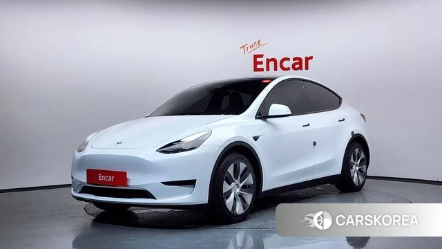 Tesla Model Y 2023 Белый из Кореи