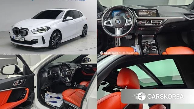 BMW 1 Series (F40) 2022 Белый из Кореи