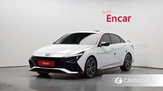Hyundai Avante (CN7) 2021 Белый из Кореи