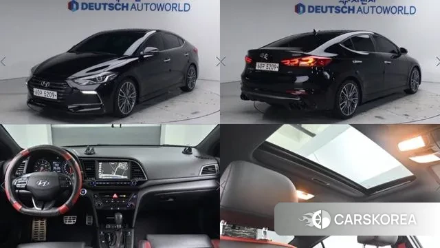 Hyundai Avante AD 2018 Черный из Кореи