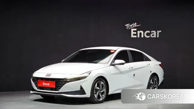 Hyundai Avante (CN7) 2021 Белый из Кореи