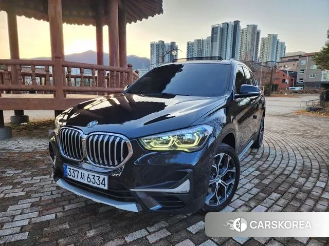 BMW X1 (F48) 2021 Черный из Кореи