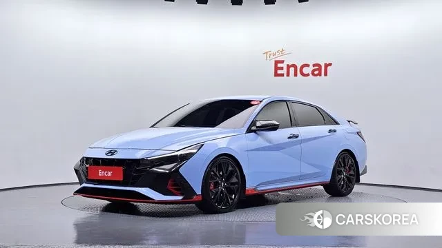Hyundai Avante (CN7) 2022 Небесно-голубой из Кореи