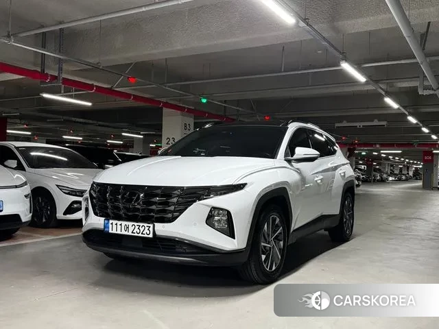 Hyundai Tucson Hybrid (NX4) 2021 Белый из Кореи