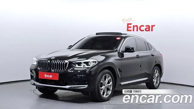 BMW X4 (G02) 2021 Черный из Кореи
