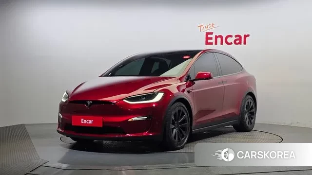 Tesla Model X 2023 Красный из Кореи