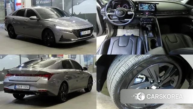 Hyundai Avante (CN7) 2022 Серый из Кореи