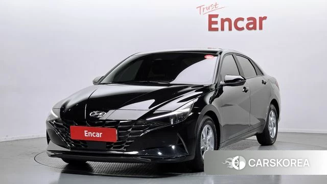 Hyundai Avante (CN7) 2021 Черный из Кореи