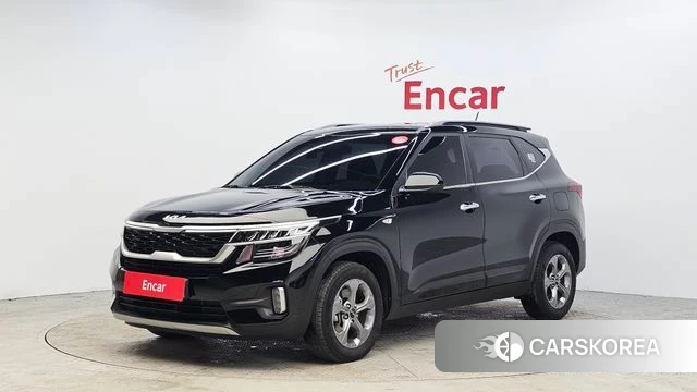 Kia Seltos 2022 Черный из Кореи