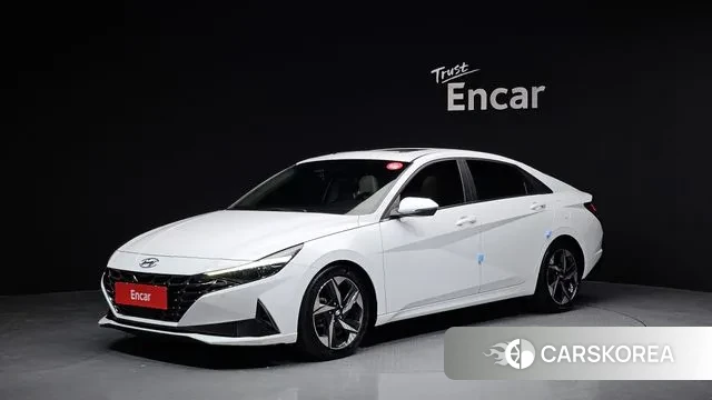 Hyundai Avante (CN7) 2021 Белый из Кореи