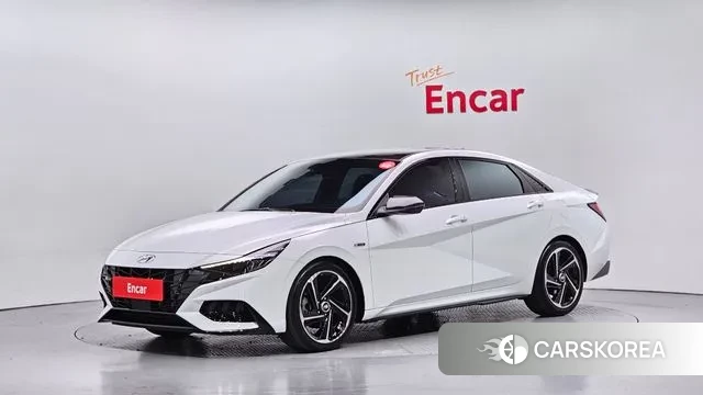 Hyundai Avante (CN7) 2021 Белый из Кореи