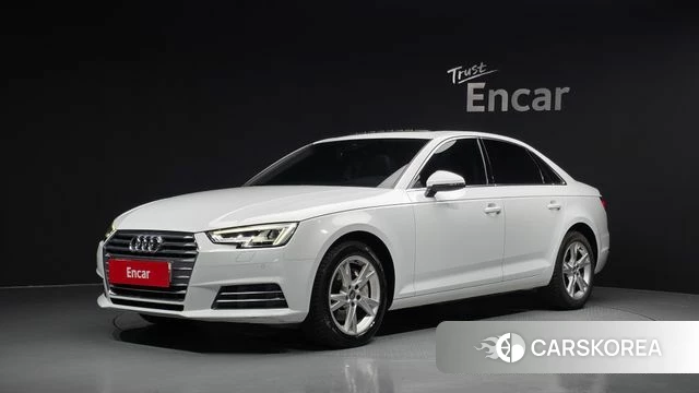 Audi A4 (B9) 2018 Белый из Кореи
