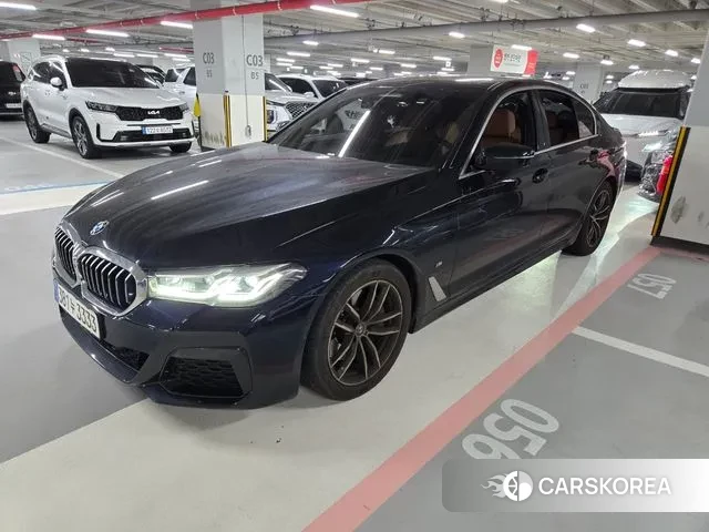 BMW 5 Series (G30) 2021 Синий из Кореи