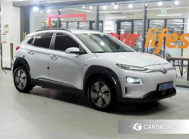 Hyundai Kona Electric 2018 Белый из Кореи