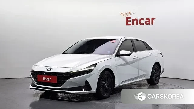 Hyundai Avante (CN7) 2021 Белый из Кореи