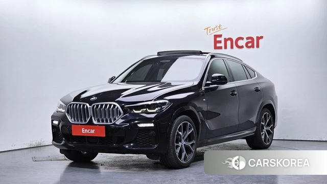 BMW X6 (G06) 2020 Черный из Кореи