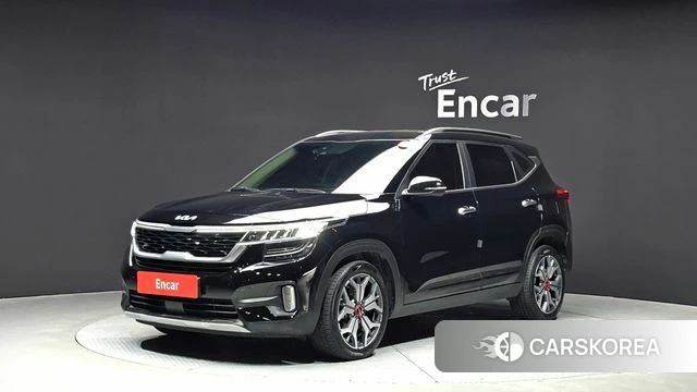 Kia Seltos 2022 Черный из Кореи