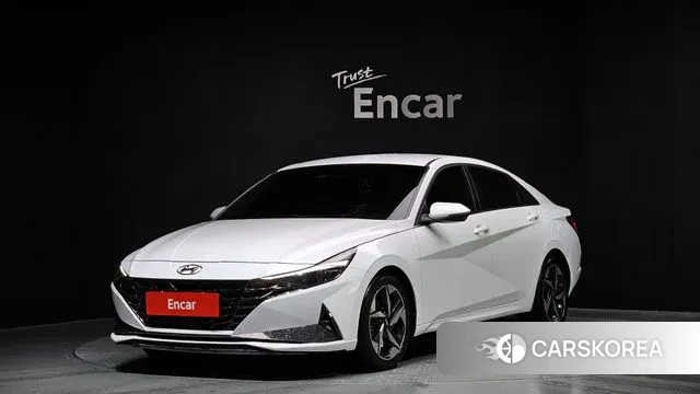 Hyundai Avante Hybrid (CN7) 2020 Белый из Кореи