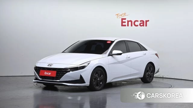 Hyundai Avante (CN7) 2022 Белый из Кореи