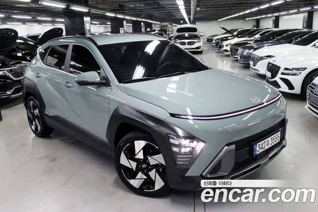 Hyundai Kona (SX2) 2023 Небесно-голубой из Кореи