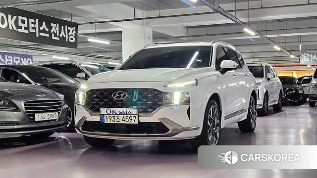 Hyundai The New Santa Fe 2022 Белый из Кореи