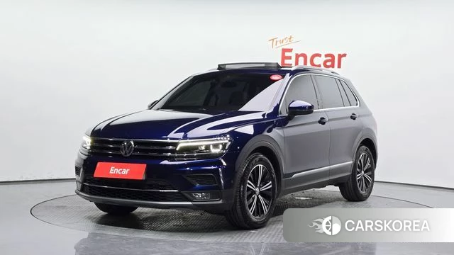 Volkswagen Tiguan second Generation 2020 Синий из Кореи