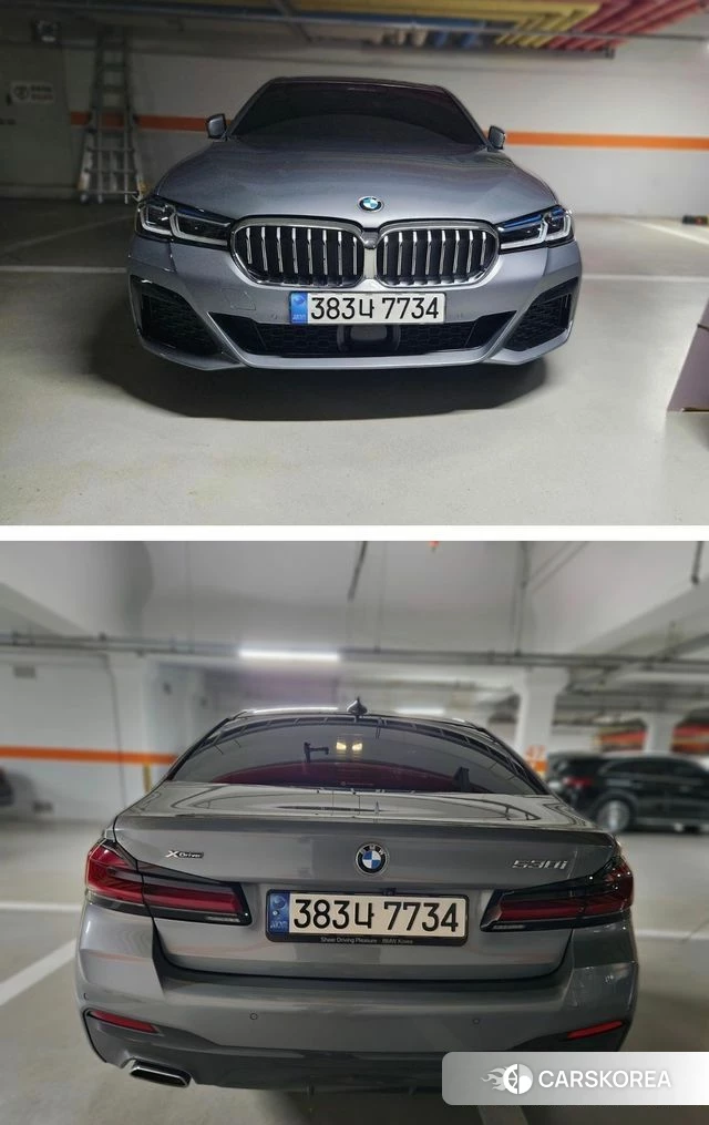 BMW 5 Series (G30) 2022 Серебристо-серый из Кореи