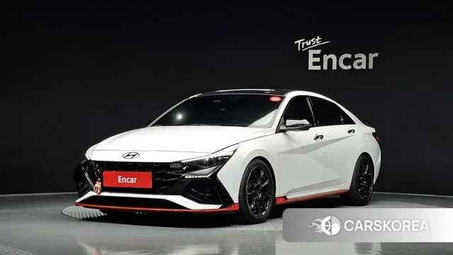 Hyundai Avante (CN7) 2023 Белый из Кореи