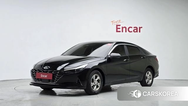 Hyundai Avante (CN7) 2021 Черный из Кореи