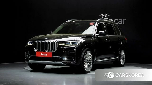 BMW X7 (G07) 2021 Черный из Кореи